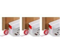 Vinabo Joint de Porte 100 cm x 5 cm, Joint pour Porte Adhésive, Bande D'étanchéité, Calfeutrer Bas de Porte, Joint Inférieur Isolation Insonorisé Anti-Poussière (Blanc)