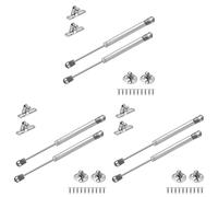 Vinabo Lot de 6 ressorts à gaz, 60 N vérin pneumatique pour meubles, pistons pour portes de cuisine, piston à gaz pour portes, charnière d'armoire, bras amortisseur pour charnière de meubles de