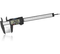 Vinabo Pied a Coulisse Digital, 150 mm / 6" Pied à Coulisse Numérique, Outil de Mesure Électronique Avec Grand écran LCD, pour les Mesures Externes, Internes, Profondeur et Pas (Lot de 5)
