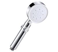 Vinabo Pommeau de Douche 5 Jets, Douchette Universelle G1/2 | Tête de Douche en ABS avec Picots Silicone, Facile à Nettoyer et Installer, pour Cheveux, Enfants, Animaux et Baignoire