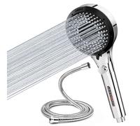 Vinabo Pommeau de Douche avec Flexible 1,5 m, 6 Jets Anticalcaire