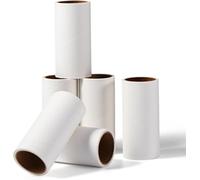 Vinabo Rouleau Adhesif Vetement Recharges 6 Rouleaux,Total 360 Feuilles Rouleau Poils Animaux très Collant,Recharge Brosse Anti Poils Animaux pour Vêtements,Lit,Tapis,Poils d'animaux Chats/Chiens