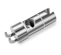 Vinabo Support pommeau de douche, support de douche sans perçage, 18-25 mm, diamètre réglable, support de douche avec crochet, installation simple