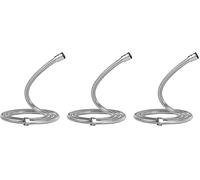Vinabo Tuyau de douche flexible 1,5 M en acier inoxydable, résistant à haute température anti-torsion chrome tuyau de douche, G1/2, 59 pouces (Lot de 3)