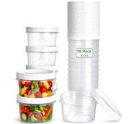 VINATO 18Pcs Boîtes Alimentaires Hermétiques, 400ML Boîte Plastique Congelation Alimentaire Boîte De Conservation Alimentaire Empilable Boîtes Congelation Alimentaire avec Couvercle