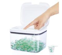 VINATO 2.8 L Boite à Détergent,Rangement Detergent avec Cuillères,Grande Capacité Durable Boite Lessive,Boîtes Transparentes pour Lessive, Poudre et Perles Parfumées
