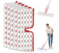 VINATO 4 Pièces Recharges Serpillière Compatible pour Vileda 1-2 Spraymax, Lavable Balai Microfibre pour Tous Sols Durs, Accessoire Nettoyage