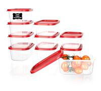 VINATO Lot de 10 Boîtes de Conservation 710ml - Rectangulaires, Empilables, Micro-ondes - Sans BPA, Pour Cuisine, Meal Prep, Congélation & Stockage Alimentaire - Inclut 12 Étiquettes