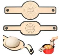 VINATO Lot de 2 Tapis de Cuisson en Silicone pour Pain avec Poignées, Rond & Ovale, Antiadhésif, Réutilisable, Résiste à la Chaleur, Accessoire de Pâtisserie (56x21 cm & 58,5x16 cm)