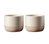 VINATO Lot de 2 Tasses à Expresso 100 ml,Tasses à Café Sans Anse,Tasses à Espresso en Céramique pour Expresso, Ristretto, Macchiato et Cold Brew, Paroi Épaisse 0,4 cm