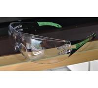 VINATO Lot de 6 Lunettes de Protection Anti-Buée - Lunettes de Sécurité avec Coussins en Caoutchouc pour Chantier, Laboratoire, Bricolage, Adultes, Vert