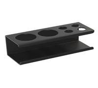 VINATO Porte-Brosse à Dents électrique Support Mural Brosse à Dents, Noir | Porte-brosse à dents mural, sans perçage, imperméable, peu encombrant, bac récupérateur d'eau amovible en terre de diatomée