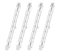 VINBE Dimmable Lampe Halogène R7S 118mm, 400W = 500W, 230v 7750lm T3 J118 Spot Halogène Linéaire pour Éclairage Paysager, Sécurité et Éclairage Public, 2700k Blanc Chaud (4 PCS)