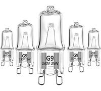 VINBE Specail Ampoule halogène G9 pour four à micro-ondes 230 V 25 W Ampoule halogène (lot de 5)