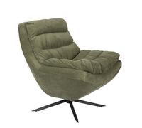 VINCE - Fauteuil confortable en velours vert Vert