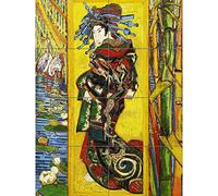 Vincent Van Gogh Courtesan After Eisen Cropped XL Giant Panel Poster (8 Sections) Affiche