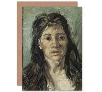 Vincent Van Gogh Head of à Prostitute Fine Art Carte de Vœux avec Enveloppe Vierge à l'Intérieur