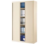 VINCO Armoires à Rideaux Eco-conçue Classiques Beige H 198 x L 120