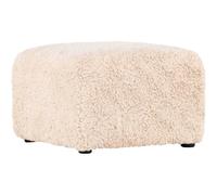 Vind Pouf Frankie en polaire - Beige