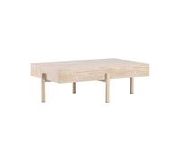 Vind Table basse 76 x 130 cm Vadholmen - Bois blanchi