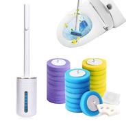 Vingspina Brosse WC Jetable Recharge | Barre de Toilette Avec 24 Remplissages, pour Nettoyeur de Toilette，Salle de Bain, évier, Baignoire
