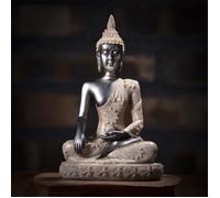 VINGVO Artisanat de Bouddha Statue de bouddha assis méditant sculpture figurine artisanat pour décoration de la maison ornement de