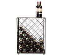 Vinikea JOY - 32 bouteilles - Métal - Dessus en verre