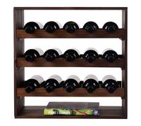 Vinikea Lago - 15 bouteilles - Pin laqué foncé