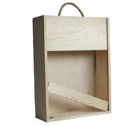Vinkassen Coffret en bois pour 3 bouteilles de vin muni d’une poignée