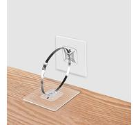 Vinkqiado Lot de 10 ancrages muraux adhésifs pour meubles - Sangles de sécurité anti-basculement pour protéger les bébés - Bibliothèque, commode, étagère, armoire au mur pour enfant
