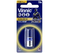 Vinnic 11a L1016 Pile alcaline Pour sonnettes, télécommandes de voiture et autres usages 6 V