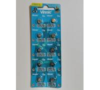 Vinnic AG1 L621 Gde 10 piles Alcaline pour montres, calculatrices, jouets, Lasers, horloges, thermomètres et autres articles électroniques. by Vinnic