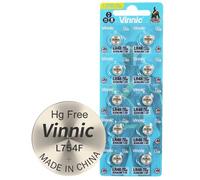 Vinnic AG5 L754 G5 SR48 393 546 15 rw28 RW48 Pile alcaline (Lot de 10) utilisé dans les montres, calculatrices, jouets, Lasers, Horloges, thermomètres et autres articles électroniques.