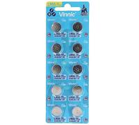 VINNIC Pila Boton Alcalina AG8 L1121F LR55 Blister de 10