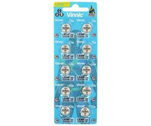 VINNIC Pile BOTON ALCALINE AG9 L936F LR45 Blister *10