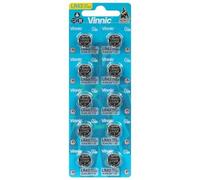Vinnic Pile Bouton alcaline AG12 L1142F LR43 Blister x 10