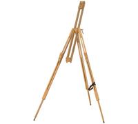 Vinsetto Chevalet d'artiste en bois avec supports, chevalet pour affiches, portable, pliable, supporte des toiles jusqu'à 66/107 cm, pour les artistes de mariage, bois naturel