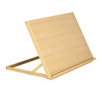 Vinsetto Chevalet de table en bois pour formats A2, chevalet de table réglable en bois de hêtre, 75,8x51,4x51cm, bois naturel