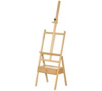 Vinsetto Chevalet en bois sur pied chevalet d'artiste avec tiroir intégré hauteur réglable jusqu'à 92 cm coloris naturel