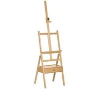 Vinsetto Chevalet en bois sur pied Chevalet d'Artiste Tiroir 92 cm Naturel