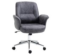 Vinsetto Fauteuil chaise de bureau fauteuil manager ergonomique hauteur réglable pivotant à 360° 67 x 69 x 92-102 cm gris foncé Aosom France