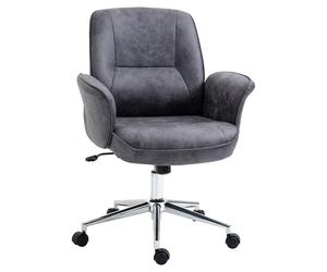 Vinsetto Fauteuil chaise de bureau fauteuil manager ergonomique hauteur réglable pivotant à 360° 67 x 69 x 92-102 cm gris foncé Aosom France