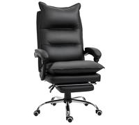 Vinsetto - fauteuil de bureau - PU - 66x72x122-130cm - Noir