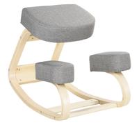 Vinsetto Siège assis-genoux ergonomique coussin confortable à bascule en tissu et bois