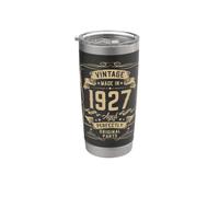 Vintage 1927 99yr 99th Birthday Gifts for Men 99 Years Old Gobelet isotherme en acier inoxydable double paroi