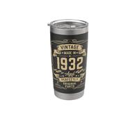 Vintage 1932 94yr 94th Birthday Gifts for Men 94 Years Old Gobelet isotherme en acier inoxydable double paroi