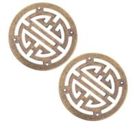 Vintage Applique 2 Pièces en Laiton pour Boîte à Bijoux et Tiroir