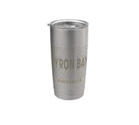 Vintage Byron Bay Australie Gobelet isotherme en acier inoxydable double paroi