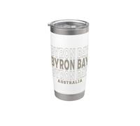 Vintage Byron Bay Australie Gobelet isotherme en acier inoxydable double paroi
