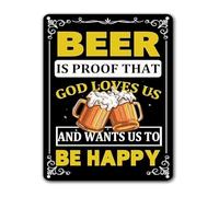 Vintage Cheers Metal Sign for Bar Wall Decor Man Cave Pub Home Brewery Theme (8 X 12 in)